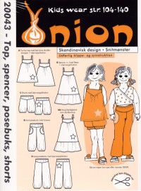 Top, spencer, posebuks, shorts. Onion 20043. 