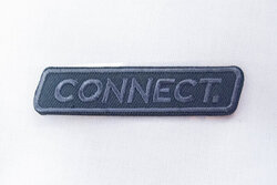 Connect strygemærke grå 8 x 2 cm