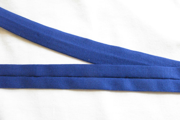 Jersey kantebånd koboltblå 2cm bred
