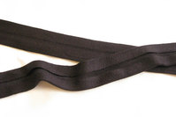 Jersey kantebånd sort 2cm bred