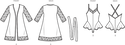 Robe med bælte og bamse lingerie by Madalynne Intimates