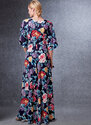 Dyb-v kimono-style kjoler med selv-binding