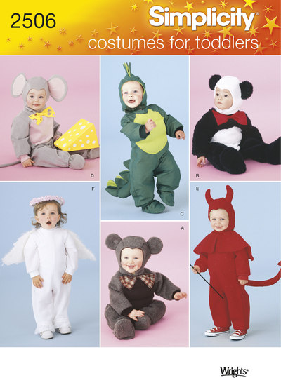 Børneudklædning som kanin, bjørn, skildpadde, djævel