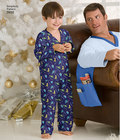 Pajamasbukser, top, futsko og fjernkontrol-holder