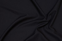 Let polyester-kjolecrepe i sort
