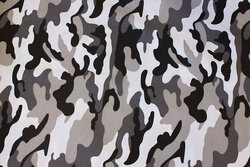 Mellemsvær camouflage stof i grå nuancer
