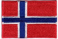 Strygemærke norsk, dansk eller tysk flag