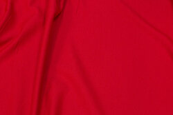 Kjole-polyestercrepe med let stræk i rød