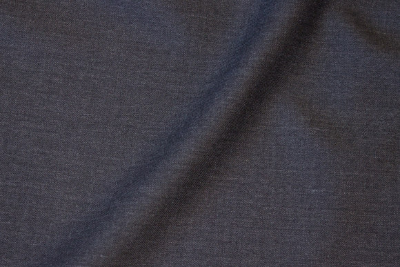 Meleret koksgrå stretch-gabardine i uld og polyester