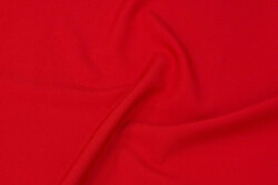 Polyester ministræk i rød