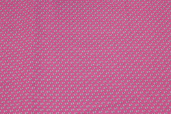 Pink bomuld med lille mønster