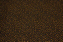 Sort bomuld med lille brunt mønster