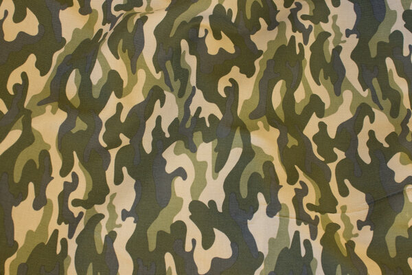 Babyfløjl i camouflagemønster