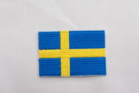 Svensk flag strygemærke 4x6cm