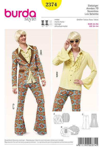 70s Party Suit til mænd