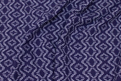Marine bluse viscose med zig-zag mønster