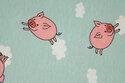 Mellemsvær bomuld/polyester med grise
