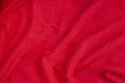 Smalriflet rød babyfløjl i polyester med let stræk