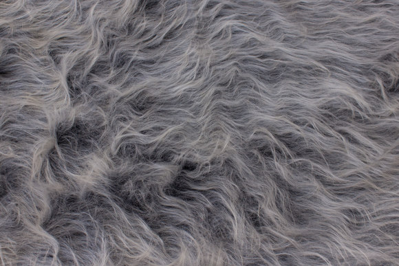 Sølvræv - Langhåret pels i grå nuancer