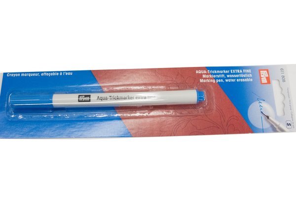 Vandopløselig tekstil pen