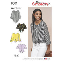 Pullover Tops. Simplicity 8601. 