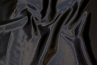 Polyester satin i sort