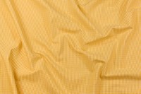 Småternet bomuld i gul og hvid