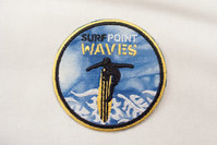 Surf waves strygemærke Ø7cm