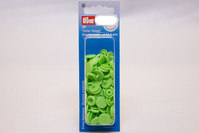 Lysegrønne plastictrykknapper ø 12,4 mm