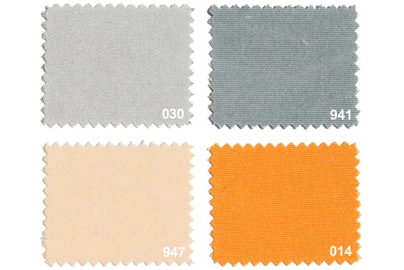Texgard imprægneret markisestof ensfarvet, grå-orange nuancer