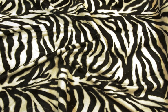 Zebra pels i flot, naturtro kvalitet