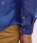 Figursyet bluse og skjorte med kraver til mænd, by Mimi G