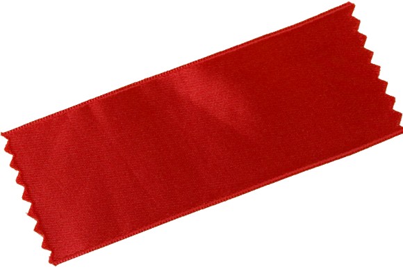 Satinbånd i rød i 100 mm bredde