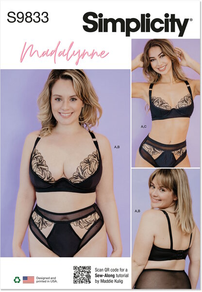 BH, trusse, g-streng by Madalynne Intimates