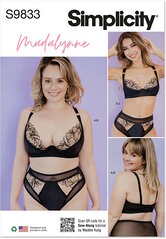BH, trusse, g-streng by Madalynne Intimates. Simplicity 9833. 