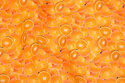 Orange bomuld med ca. 2 cm appelsiner