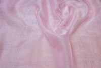 Transparent sart rosa organza