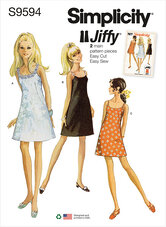 Vintage jiffy kjole. Simplicity 9594. 