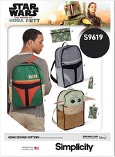 Disney Star Wars rygsæk tilbehør. Simplicity 9619. 