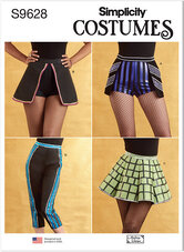 Kostume nederdele, bukser og shorts by Andrea Schewe Designs. Simplicity 9628. 