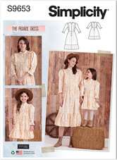 Børn og kjole by Elaine Heigl Designs. Simplicity 9653. 