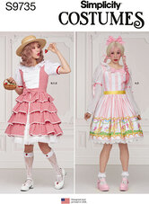Kostume, lolita, country-pige. Simplicity 9735. 