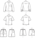Skjorter og shorts til mænd by Norris Danta Ford