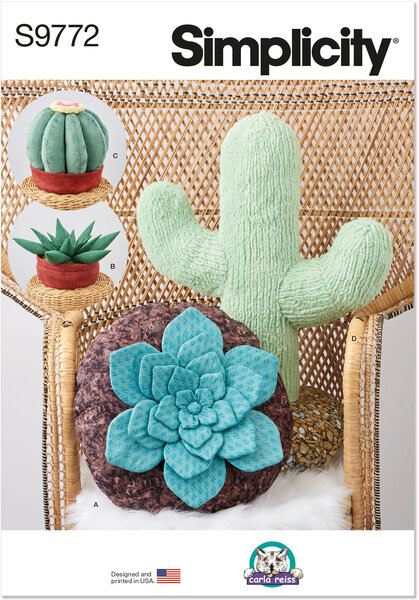 Dekorative succulent of kaktus Plys Puder by Carla Reiss Design