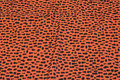 Rustfarvet kjole-micro med lille sort mønster