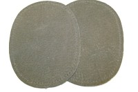 Ægte ruskindlapper grå 13 x 10 cm
