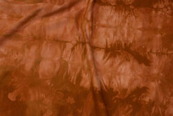Bomuldsjersey i rustfarvet batik